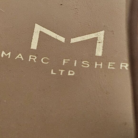 MARC FISHER SIZE 9M Suede Brown Open Toe Espadrille Wedge Sandals Mlandela Strap - Picture 9 of 16